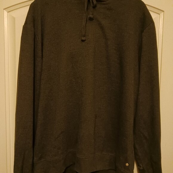 Allsaints Cotton Blend Drawstring Long Sleeve Hooded Sweatshirt Sz L. - Picture 1 of 4
